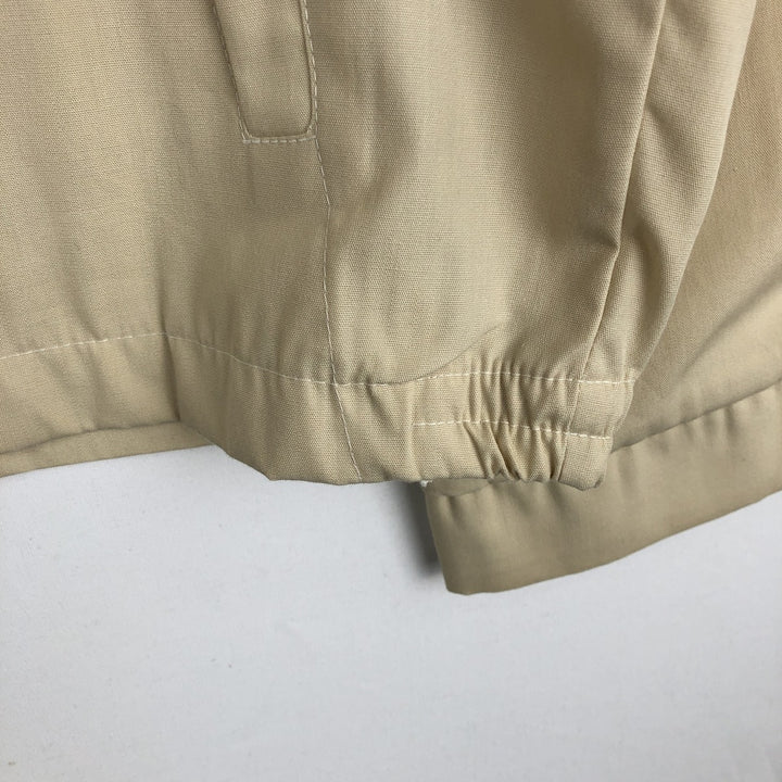 ~90'S Campus Harrington Jacket Swing Top, Made in USA, Men's Size M (Equivalent), Vintage Dacron Polyester Beige type Vintage Second Hand