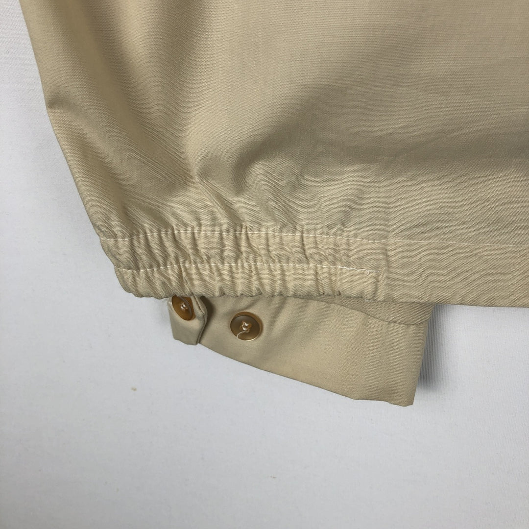 ~90'S Campus Harrington Jacket Swing Top, Made in USA, Men's Size M (Equivalent), Vintage Dacron Polyester Beige type Vintage Second Hand