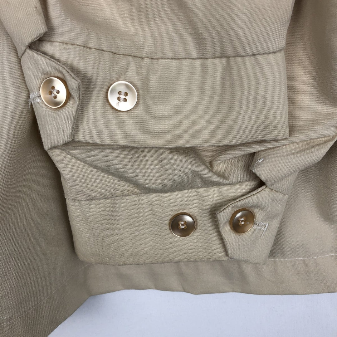 ~90'S Campus Harrington Jacket Swing Top, Made in USA, Men's Size M (Equivalent), Vintage Dacron Polyester Beige type Vintage Second Hand