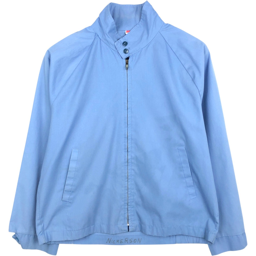 Manhattan Sport Harrington Jacket Swing Top, Made in USA, Men's Size L (approx.) unclear Blue type light blue Vintage Second Hand