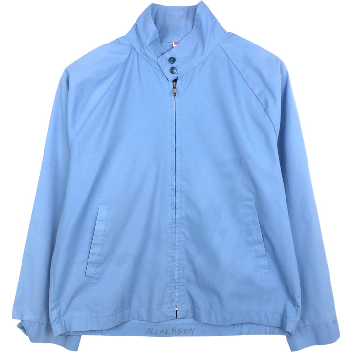 Manhattan Sport Harrington Jacket Swing Top, Made in USA, Men's Size L (approx.) unclear Blue type light blue Vintage Second Hand