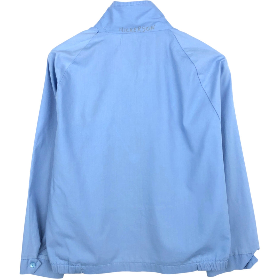 Manhattan Sport Harrington Jacket Swing Top, Made in USA, Men's Size L (approx.) unclear Blue type light blue Vintage Second Hand