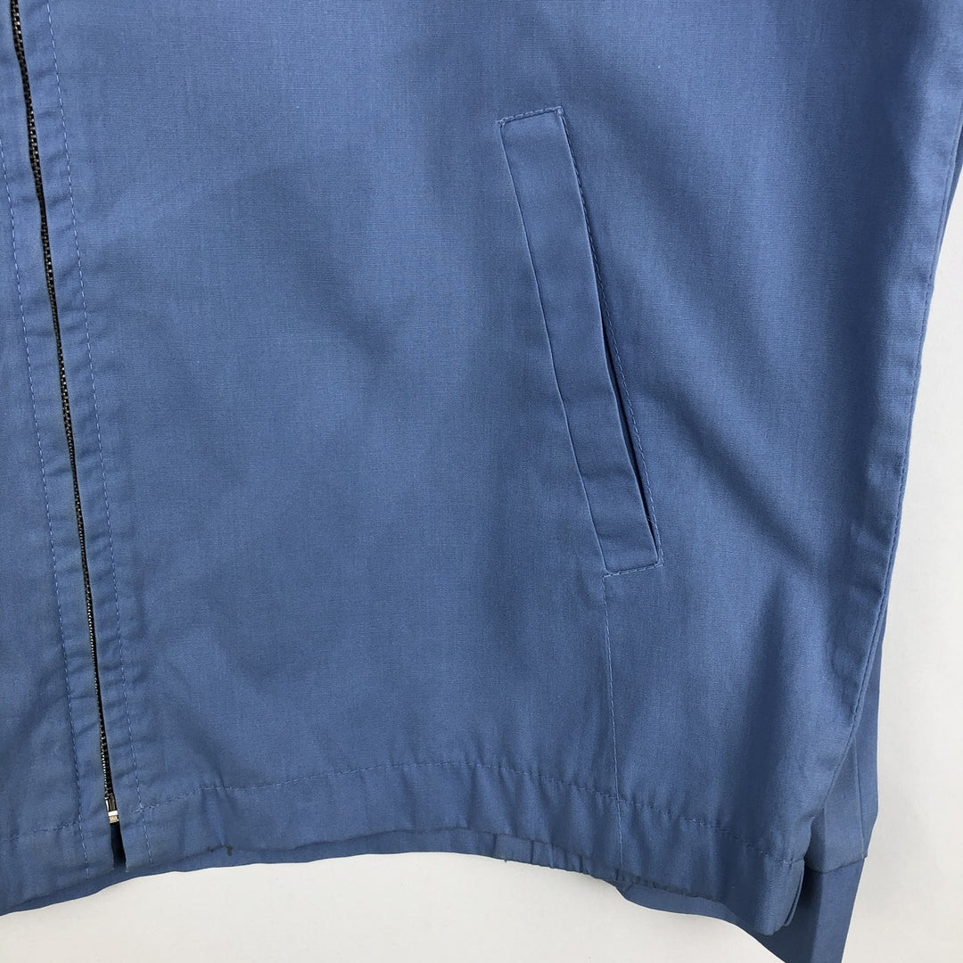 Manhattan Sport Harrington Jacket Swing Top, Made in USA, Men's Size L (approx.) unclear Blue type light blue Vintage Second Hand