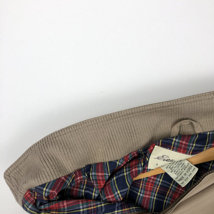 Eddie Bauer Harrington Jacket Swing Top, Men's Size XL (approx.) polyester beige type brown Vintage Second Hand