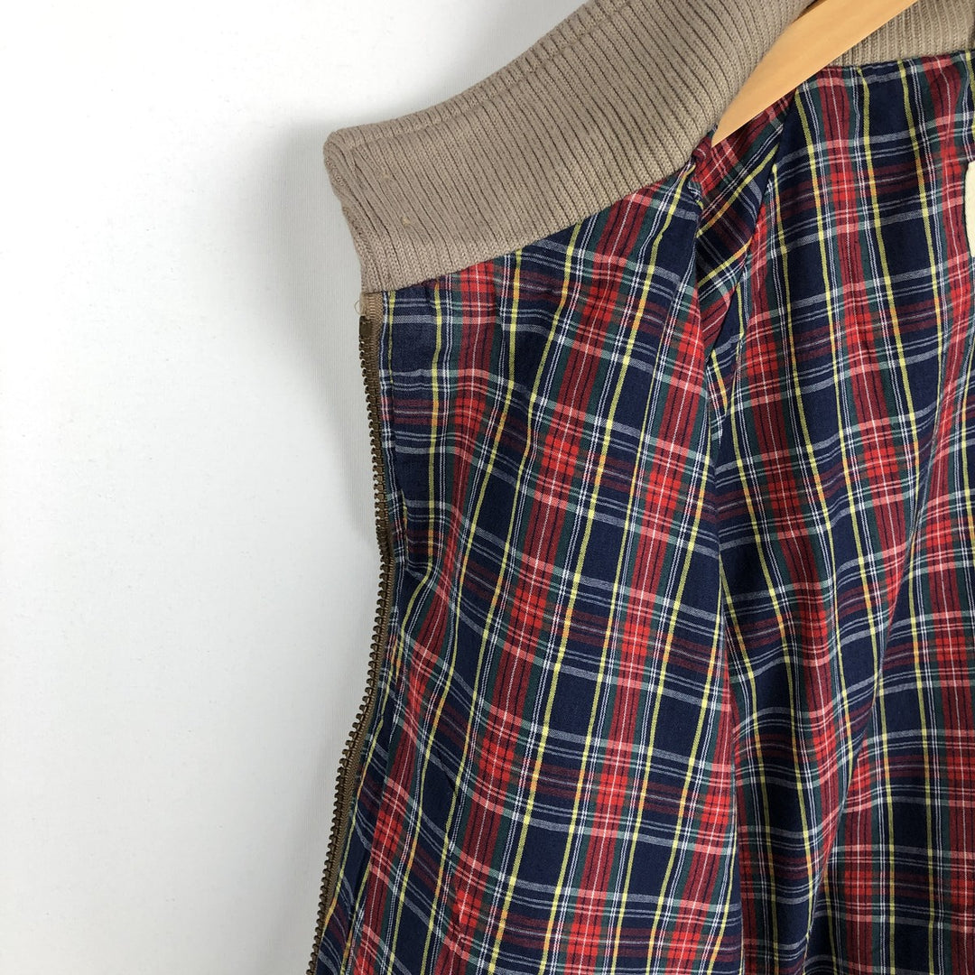 Eddie Bauer Harrington Jacket Swing Top, Men's Size XL (approx.) polyester beige type brown Vintage Second Hand