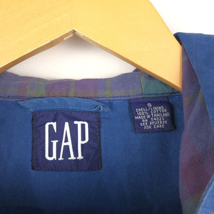 90'S GAP (Old GAP) Hooded Cotton Pullover Anorak Parka, Men's Size S (Equivalent), Vintage cotton Navy blue Vintage Second Hand