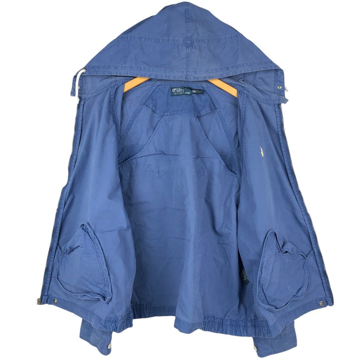 Ralph Lauren POLO by Ralph Lauren cotton hoodie, men's size XL cotton blue type Vintage Second Hand