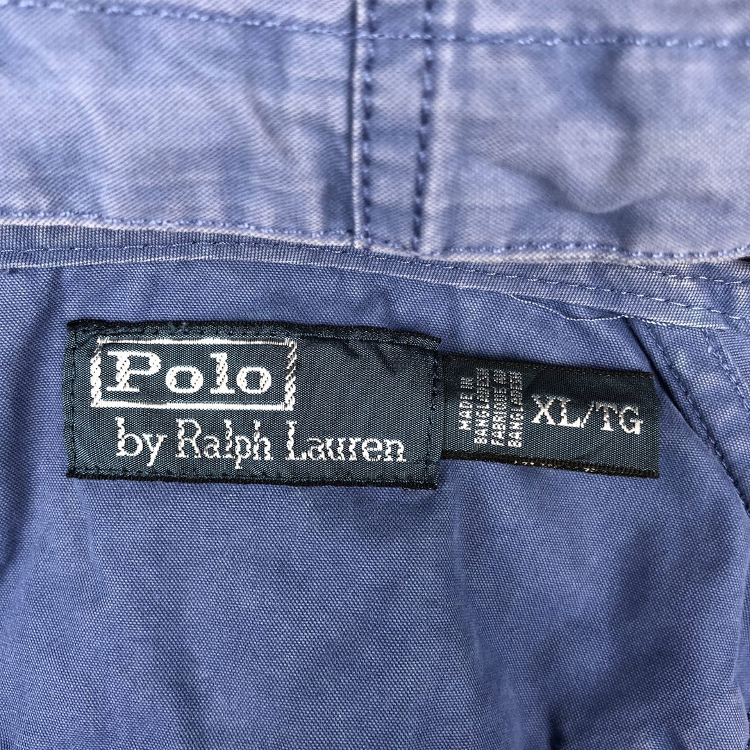Ralph Lauren POLO by Ralph Lauren cotton hoodie, men's size XL cotton blue type Vintage Second Hand