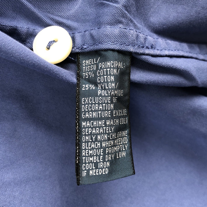 Ralph Lauren POLO by Ralph Lauren cotton hoodie, men's size XL cotton blue type Vintage Second Hand