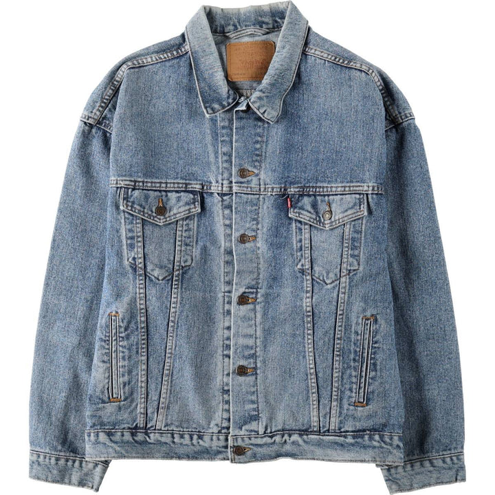 1990'S Levi's 70507-4890 Denim Jacket, Made in USA, Men's XXL equivalent, Vintage. cotton blue type Vintage Second Hand