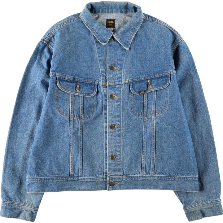 Big Size Lee Denim Jacket (G-Jean) - Made in Canada - Men's XXXL Equivalent cotton blue type Vintage Second Hand
