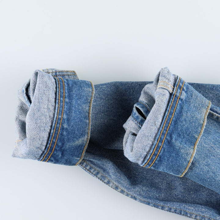 Big Size Lee Denim Jacket (G-Jean) - Made in Canada - Men's XXXL Equivalent cotton blue type Vintage Second Hand
