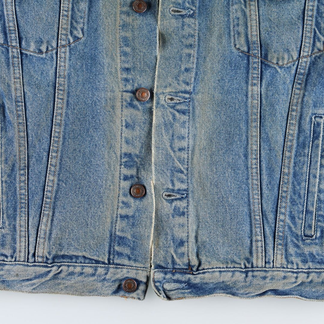 1980'S Levi's 70503 0214 Euro Model Denim Jacket, Italian Made, Men's Size L (Equivalent), Vintage cotton blue type Vintage Second Hand