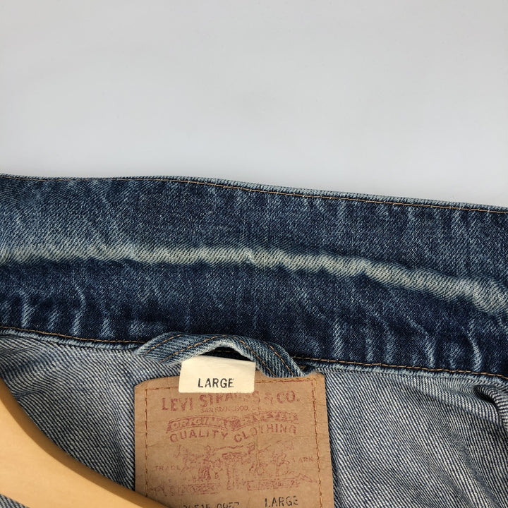 2000'S Levi's 70515-0957 Denim Jacket (Men's Size L) cotton blue type Vintage Second Hand