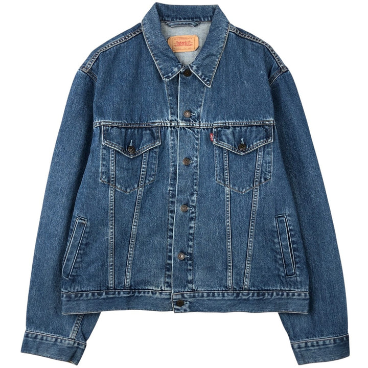 2000'S Levi's 70500-0414 Euro Model Denim Jacket, Men's Size XL cotton blue type Vintage Second Hand