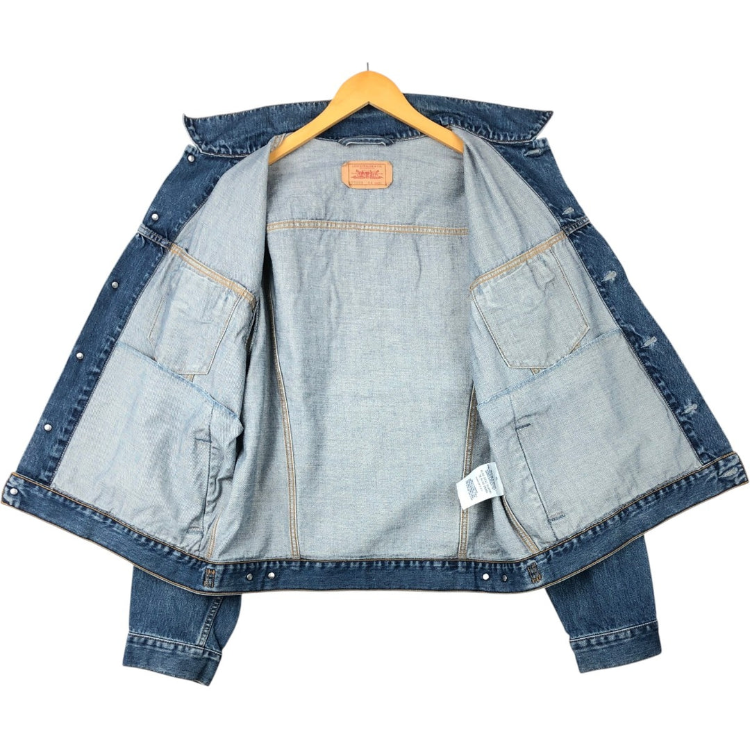 2000'S Levi's 70500-0414 Euro Model Denim Jacket, Men's Size XL cotton blue type Vintage Second Hand