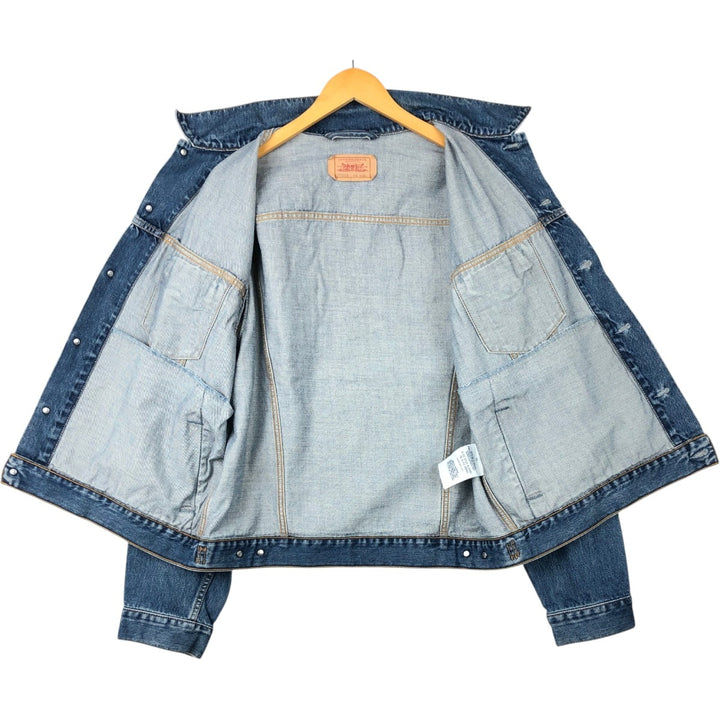 2000'S Levi's 70500-0414 Euro Model Denim Jacket, Men's Size XL cotton blue type Vintage Second Hand