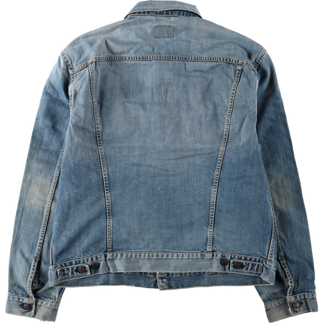 2000'S Levi's 70550 04 Euro Model Denim Jacket (Men's XL equivalent) cotton blue type Vintage Second Hand