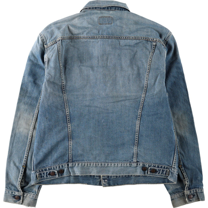 2000'S Levi's 70550 04 Euro Model Denim Jacket (Men's XL equivalent) cotton blue type Vintage Second Hand