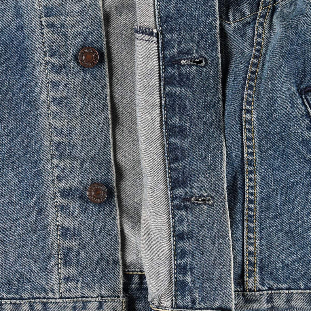2000'S Levi's 70550 04 Euro Model Denim Jacket (Men's XL equivalent) cotton blue type Vintage Second Hand