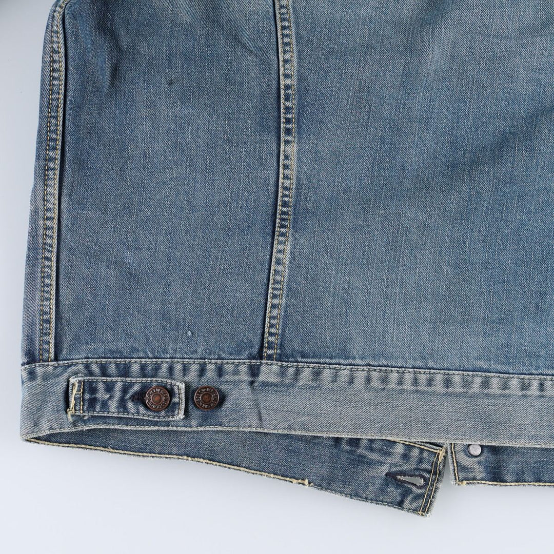 2000'S Levi's 70550 04 Euro Model Denim Jacket (Men's XL equivalent) cotton blue type Vintage Second Hand