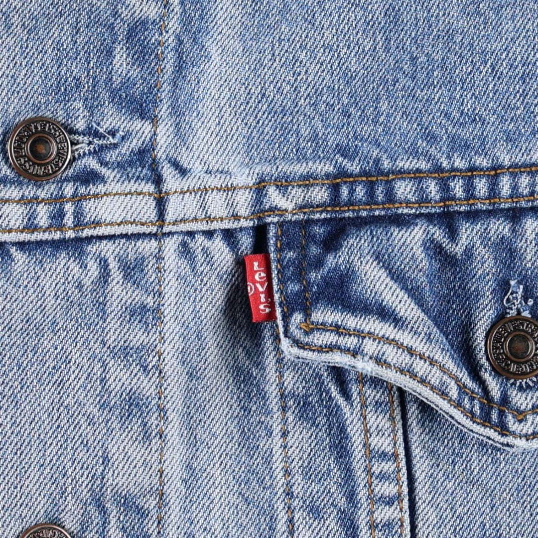 90s-00'S Levi's 70503 02 Denim Jacket, Men's XL equivalent, Vintage cotton blue type Vintage Second Hand