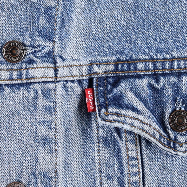 90s-00'S Levi's 70503 02 Denim Jacket, Men's XL equivalent, Vintage cotton blue type Vintage Second Hand