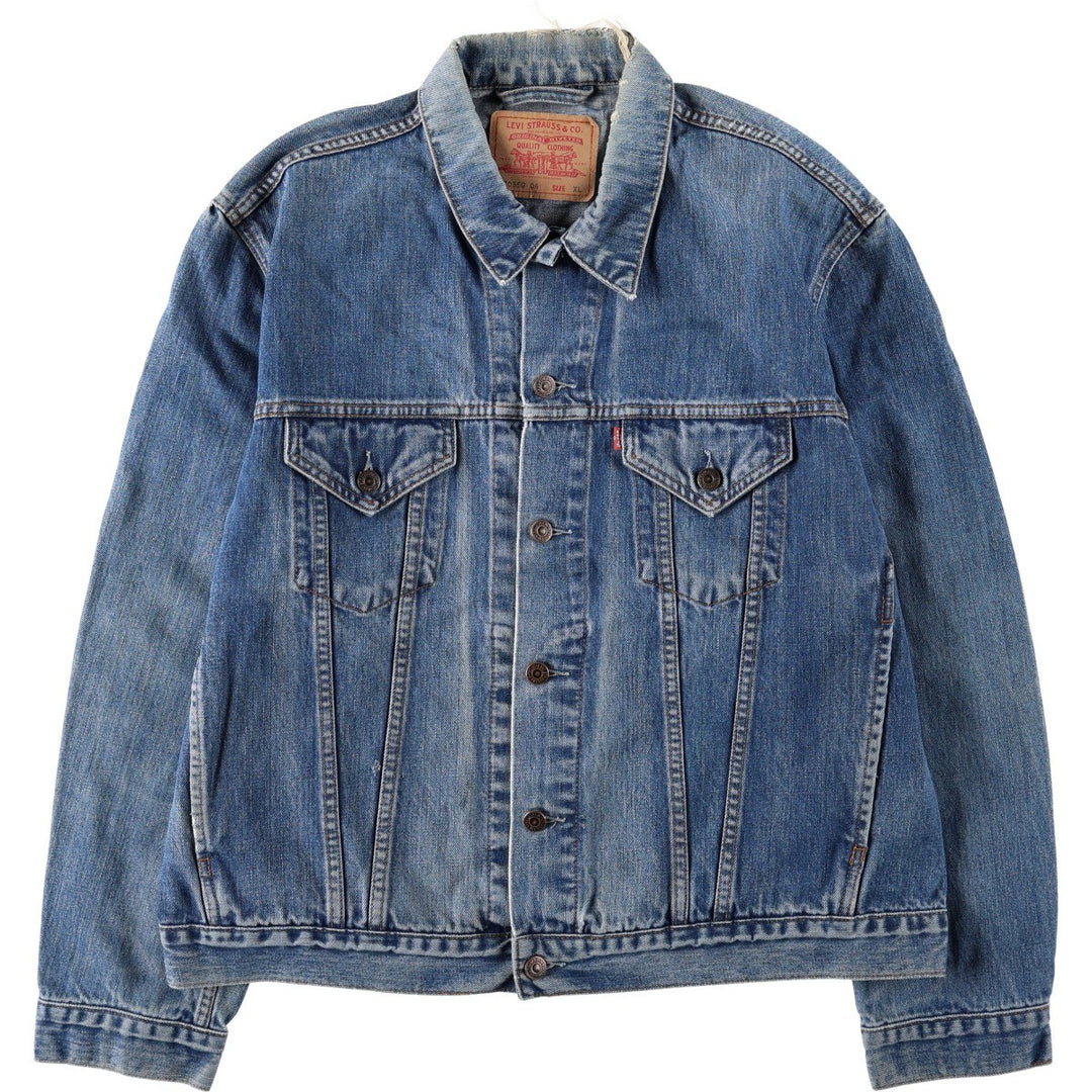 2000'S Levi's 70550 04 Euro Model Denim Jacket (Men's XL equivalent) cotton blue type Vintage Second Hand
