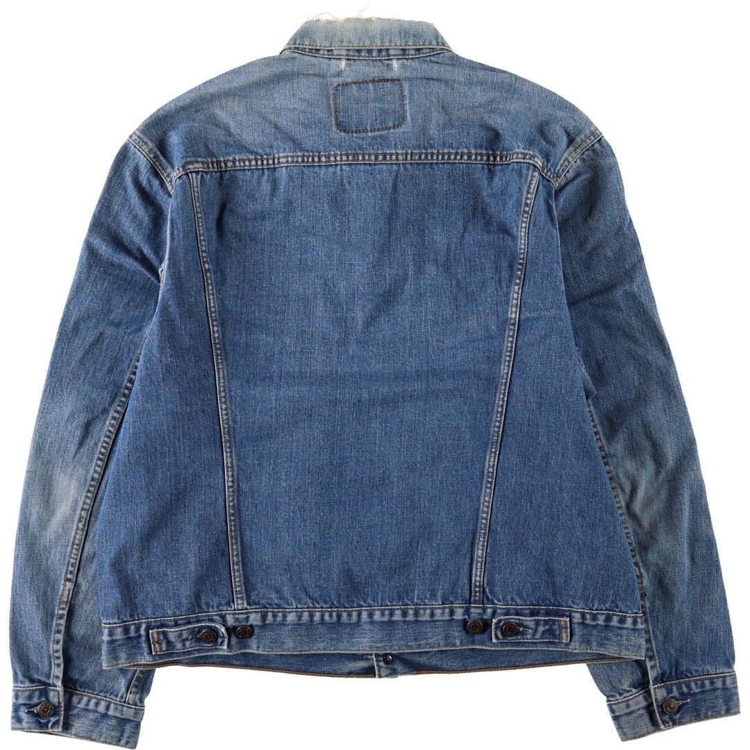 2000'S Levi's 70550 04 Euro Model Denim Jacket (Men's XL equivalent) cotton blue type Vintage Second Hand