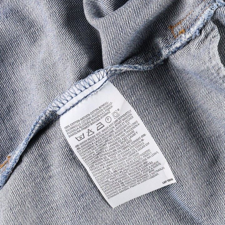 2000'S Levi's 70550 04 Euro Model Denim Jacket (Men's XL equivalent) cotton blue type Vintage Second Hand