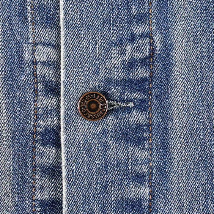 2000'S Levi's 70550 04 Euro Model Denim Jacket (Men's XL equivalent) cotton blue type Vintage Second Hand