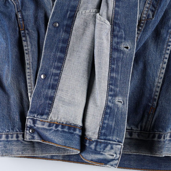 2000'S Levi's 70550 04 Euro Model Denim Jacket (Men's XL equivalent) cotton blue type Vintage Second Hand