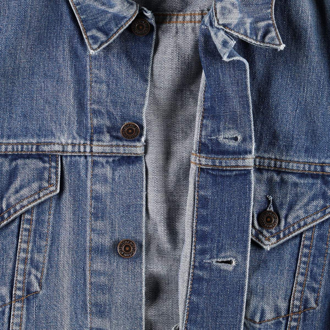 2000'S Levi's 70550 04 Euro Model Denim Jacket (Men's XL equivalent) cotton blue type Vintage Second Hand