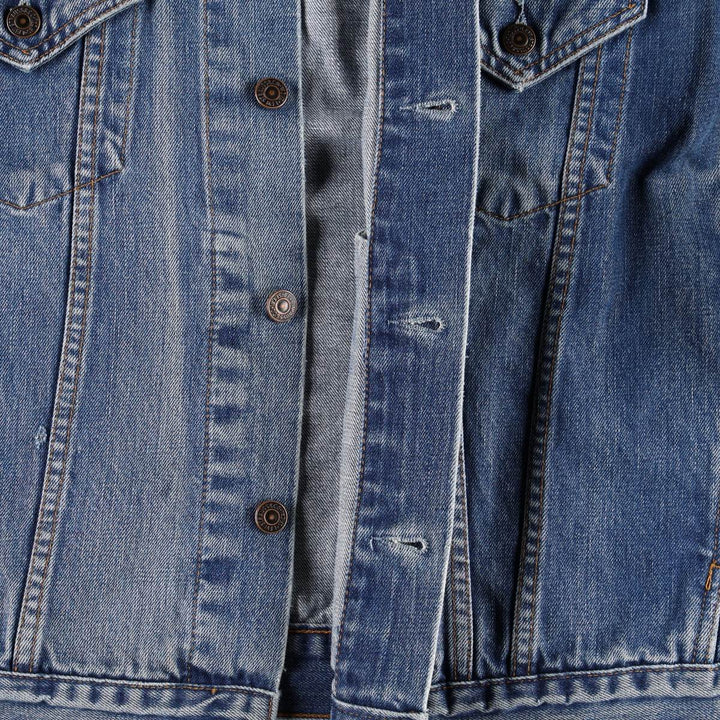 2000'S Levi's 70550 04 Euro Model Denim Jacket (Men's XL equivalent) cotton blue type Vintage Second Hand