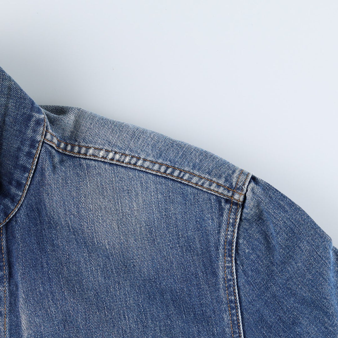 2000'S Levi's 70550 04 Euro Model Denim Jacket (Men's XL equivalent) cotton blue type Vintage Second Hand