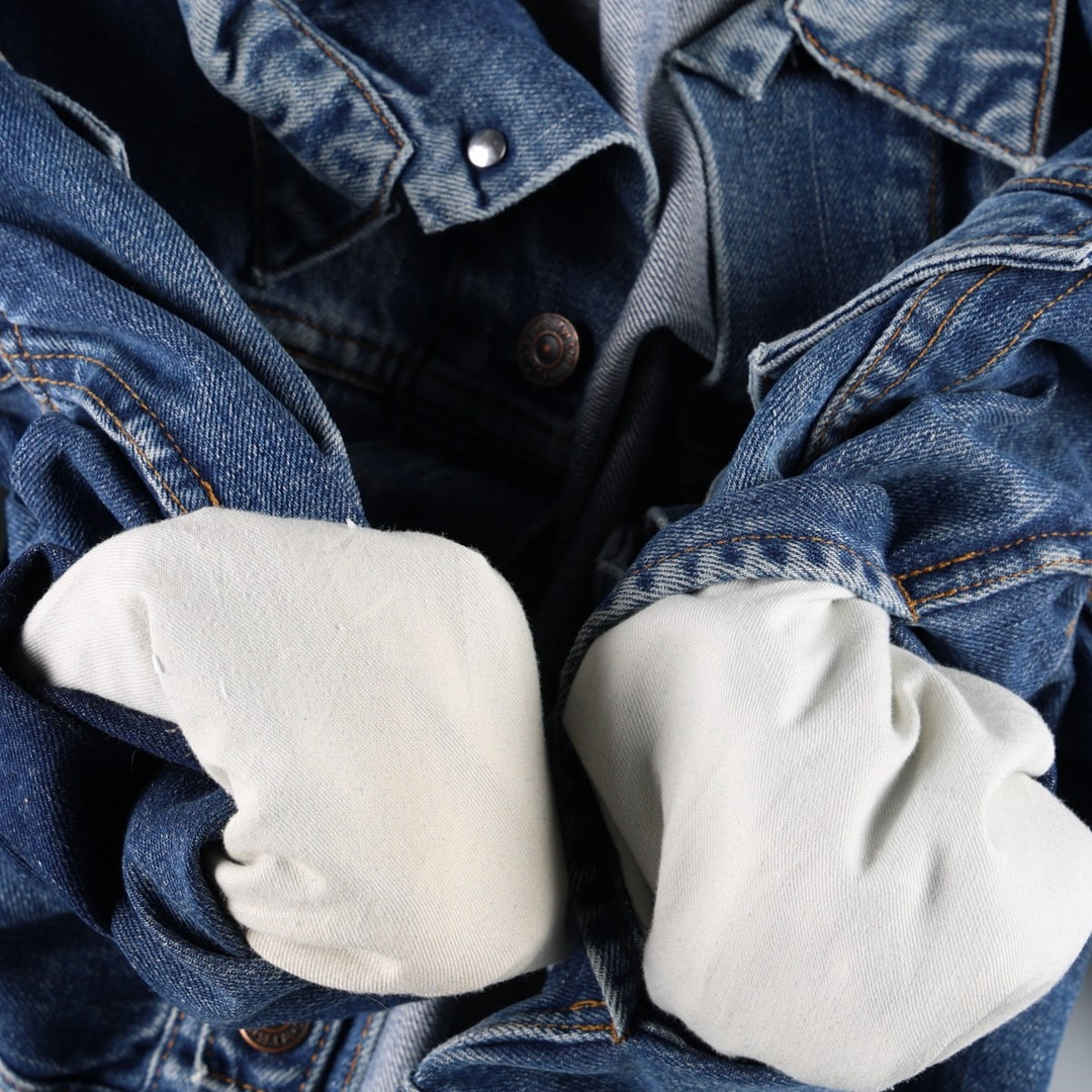 2000'S Levi's 70550 04 Euro Model Denim Jacket (Men's XL equivalent) cotton blue type Vintage Second Hand