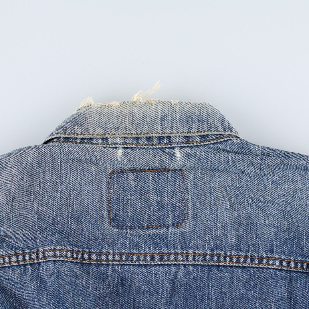 2000'S Levi's 70550 04 Euro Model Denim Jacket (Men's XL equivalent) cotton blue type Vintage Second Hand