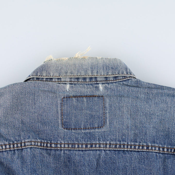 2000'S Levi's 70550 04 Euro Model Denim Jacket (Men's XL equivalent) cotton blue type Vintage Second Hand