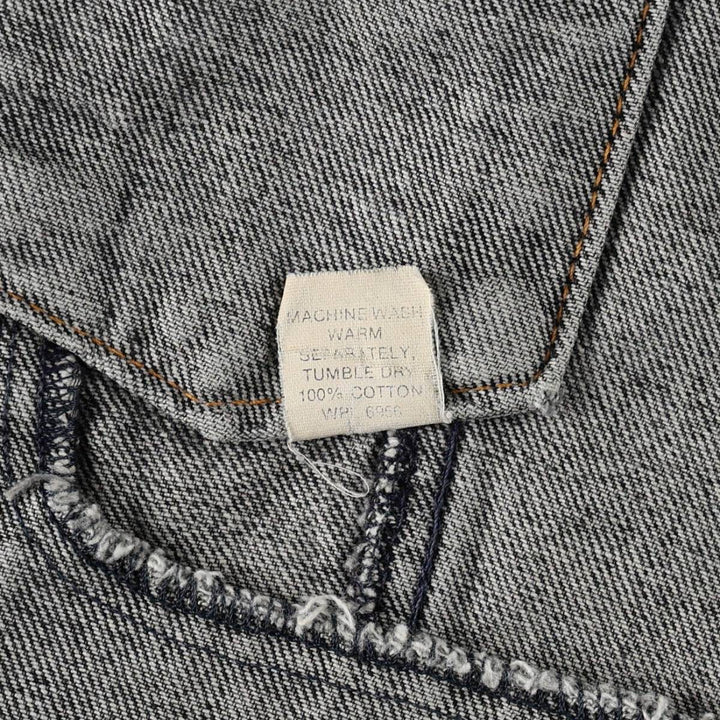 Harley-Davidson White Denim Jacket (G-Jean) - Made in USA - Men's Size L (approx.) cotton Charcoal Vintage Second Hand