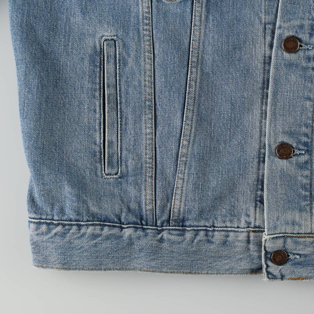 1990'S Levi's 70503-0407 Denim Jacket, Italian Made, Men's XL (approx.), Vintage. cotton Blue type light blue Vintage Second Hand