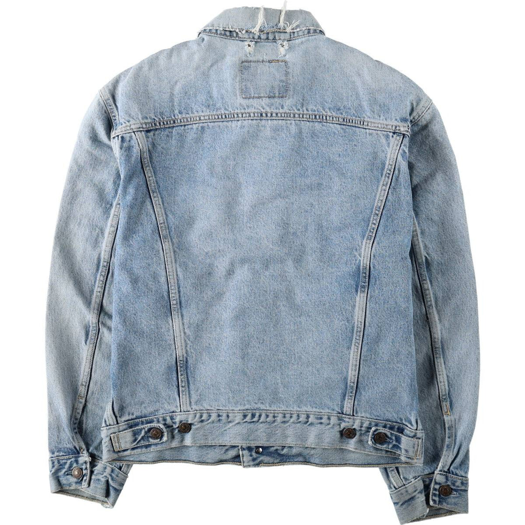 1990'S Levi's 70503-0215 Denim Jacket, Italian Made, Men's Size L (Equivalent), Vintage cotton Blue type light blue Vintage Second Hand