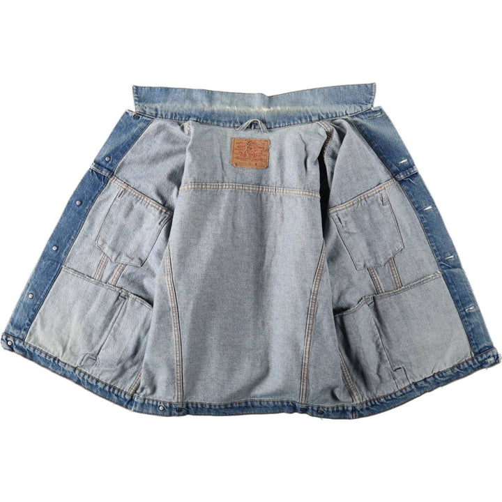 90s-00'S Levi's 70503 02 Denim Jacket (Men's XL equivalent) unclear blue type Vintage Second Hand