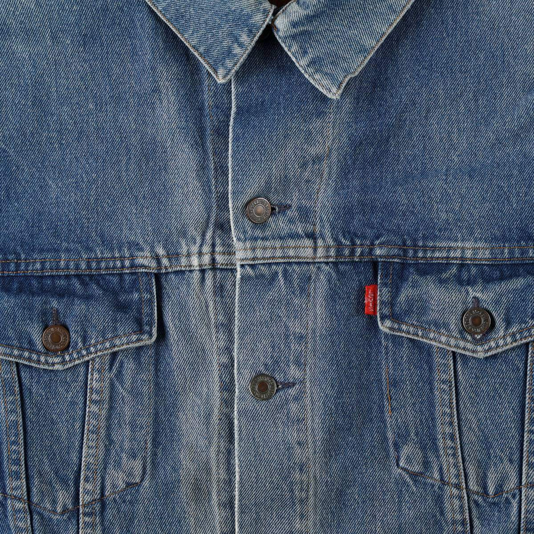 90s-00'S Levi's 70503 02 Denim Jacket (Men's XL equivalent) unclear blue type Vintage Second Hand