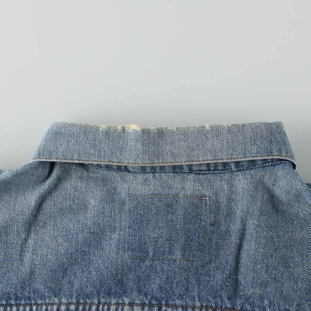 90s-00'S Levi's 70503 02 Denim Jacket (Men's XL equivalent) unclear blue type Vintage Second Hand