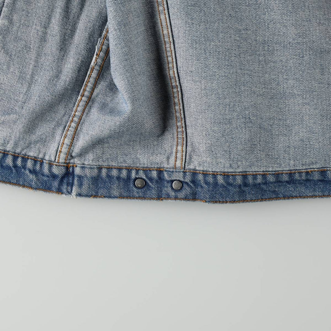 90s-00'S Levi's 70503 02 Denim Jacket (Men's XL equivalent) unclear blue type Vintage Second Hand
