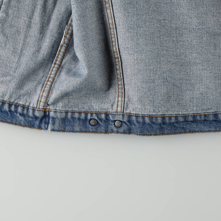 90s-00'S Levi's 70503 02 Denim Jacket (Men's XL equivalent) unclear blue type Vintage Second Hand
