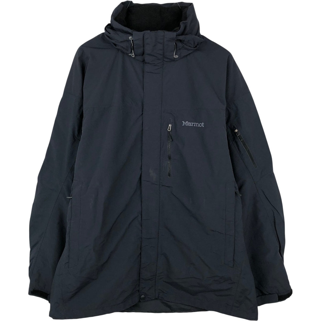 Marmot Mountain Jacket, Shell Jacket, Men's XL Nylon black type Vintage Second Hand