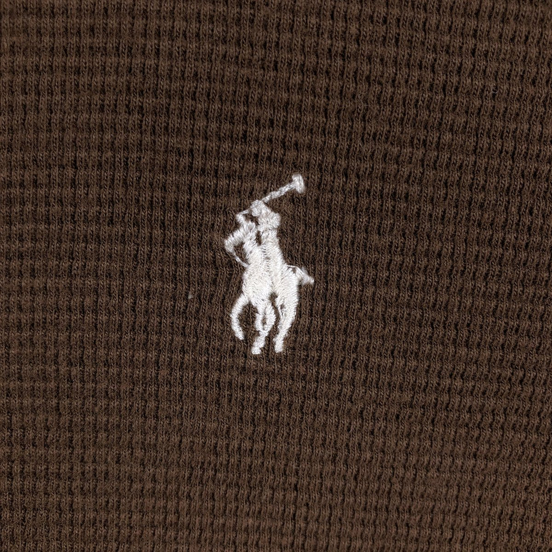 Ralph Lauren POLO RALPH LAUREN Long T-shirt Long T Men's M size cotton brown type Vintage Second Hand