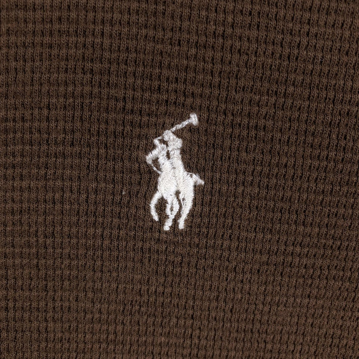 Ralph Lauren POLO RALPH LAUREN Long T-shirt Long T Men's M size cotton brown type Vintage Second Hand
