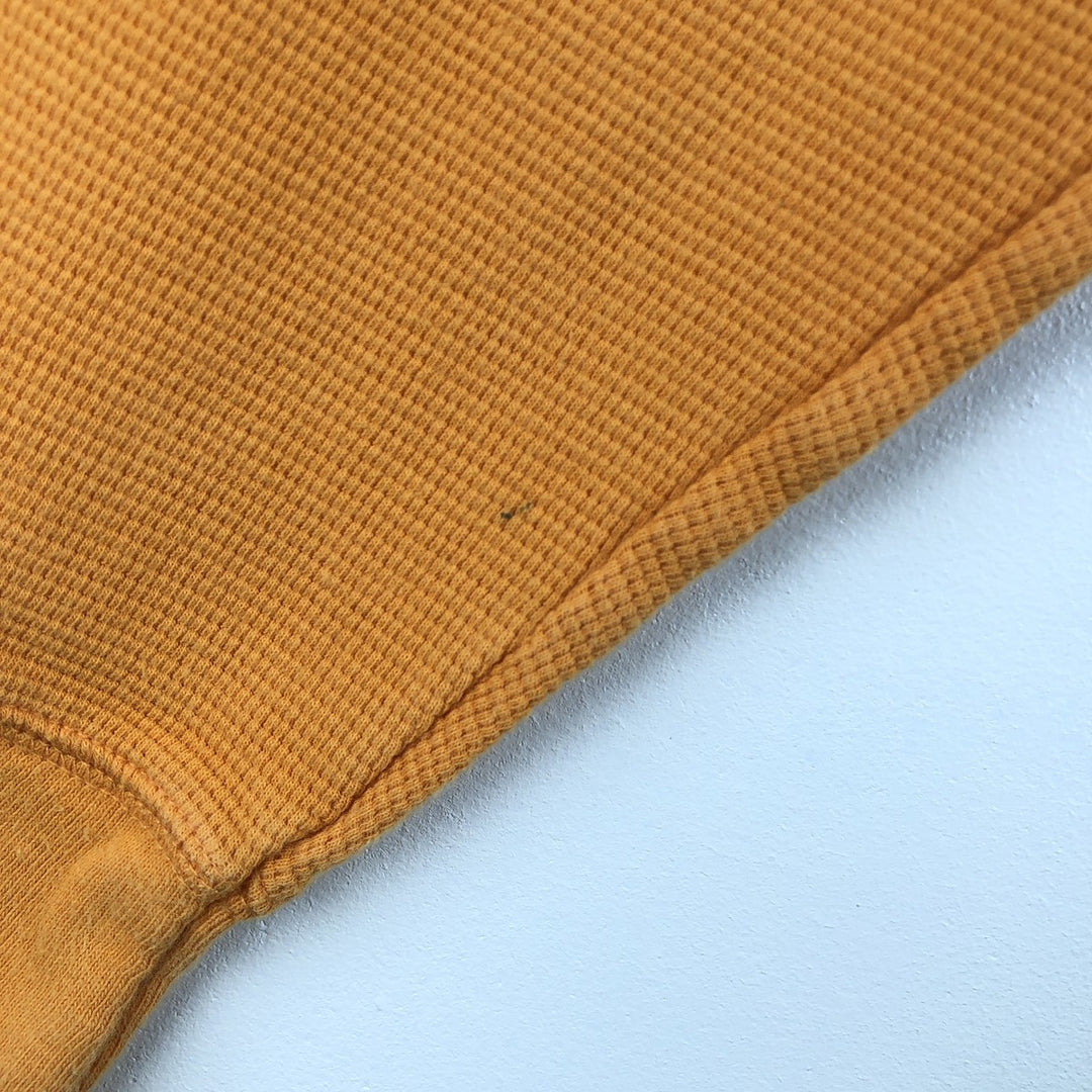 Ralph Lauren POLO RALPH LAUREN Thermal Long T-shirt Waffle Men's M size cotton orange type Vintage Second Hand